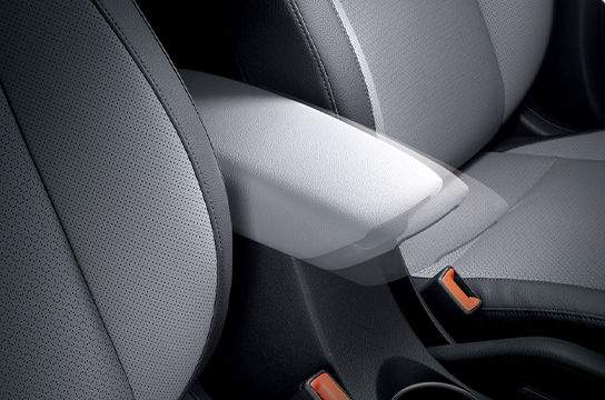 Sliding center console