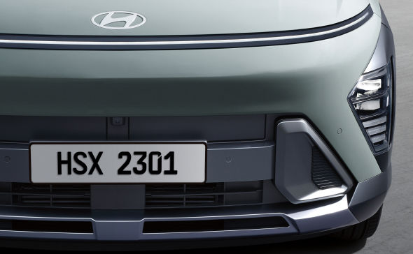 Front seamless horizon lamp, front bumper